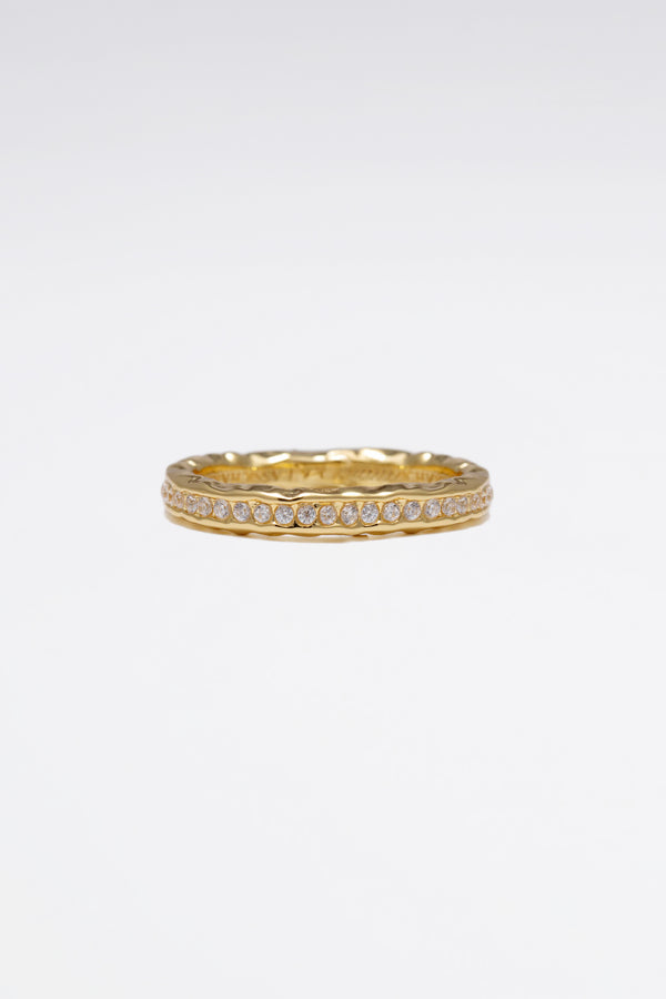 Sophie Gold Molten Eternity Stackable Ring